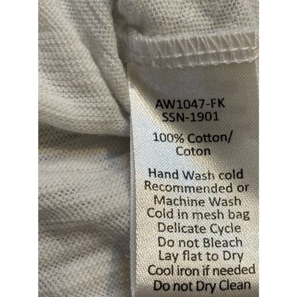 ATM Anthony Thomas Melillo Long Sleeve Slub Tee Medium Distressed White - Picture 6 of 6